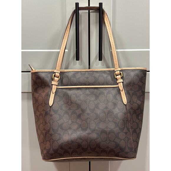 COACH Signature File Crossbody Light Khaki/ Chalk / Black F58285 - Picture 8 of 9